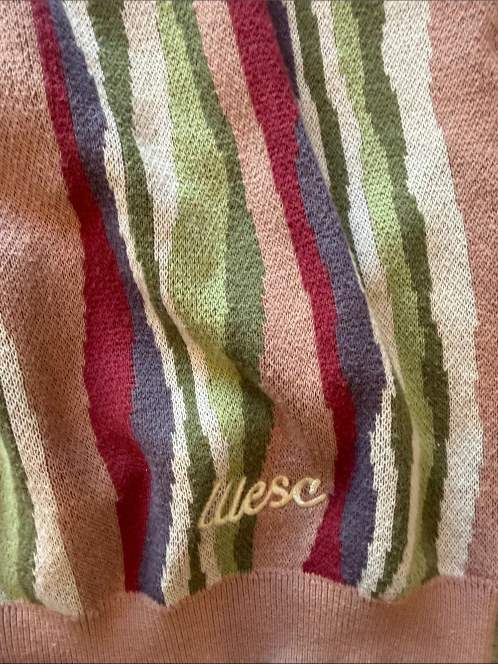 Wesc button down sweater sz l